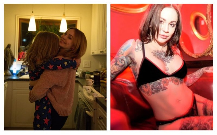 Candid parenting: the stripper claims that working in the sexual sphere helps her to be a good mother