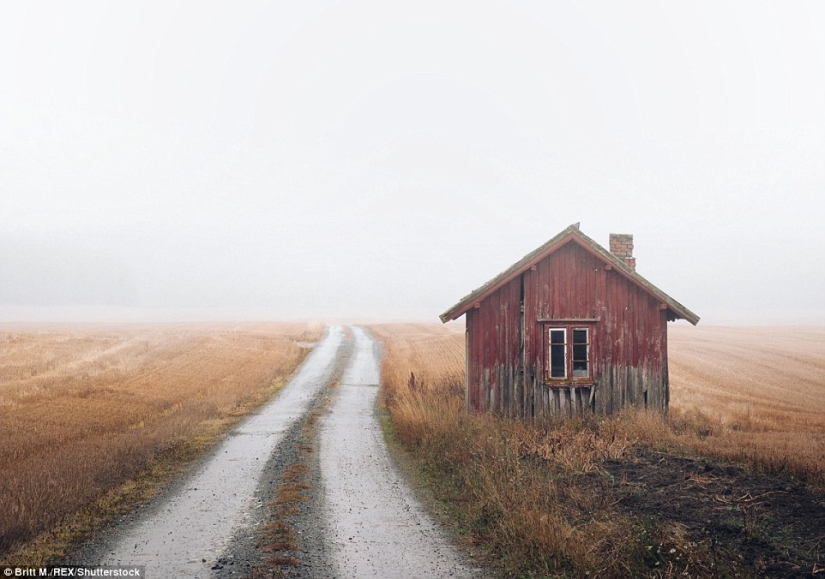 Casas abandonadas de Escandinavia, complementando la belleza de la naturaleza del norte