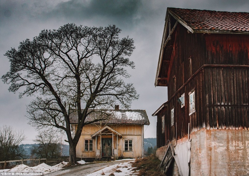 Casas abandonadas de Escandinavia, complementando la belleza de la naturaleza del norte