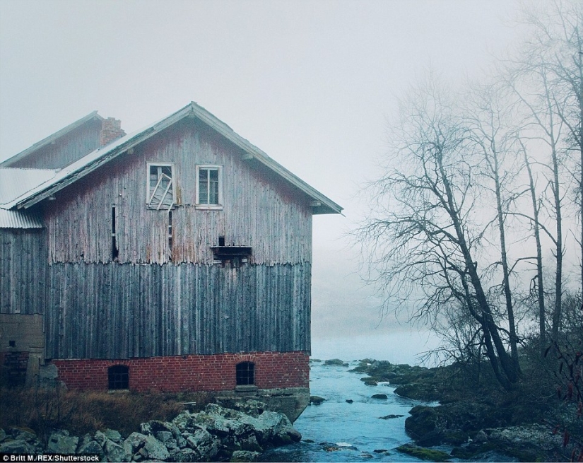 Casas abandonadas de Escandinavia, complementando la belleza de la naturaleza del norte