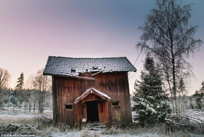 Casas abandonadas de Escandinavia, complementando la belleza de la naturaleza del norte