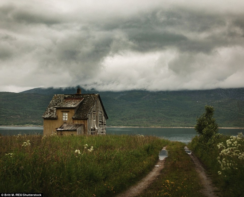 Casas abandonadas de Escandinavia, complementando la belleza de la naturaleza del norte