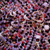 Catalans compete to build the biggest human towers in Spain Catalans compete to build the biggest human towers in Spain