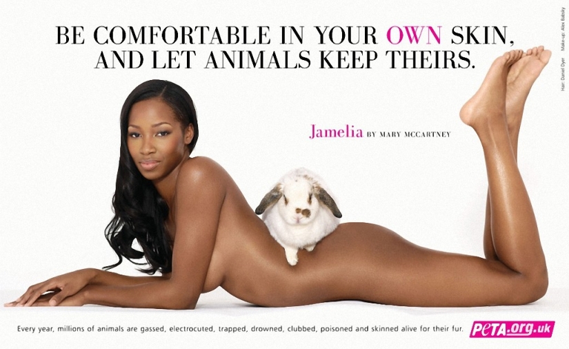 Celebrities who Stripped Off to Participate in PETA's Anti-Mech Campaign