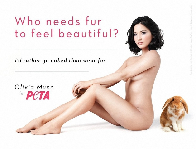 Celebrities who Stripped Off to Participate in PETA's Anti-Mech Campaign
