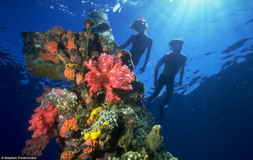 Cementerio submarino de barcos en las Islas Chuuk