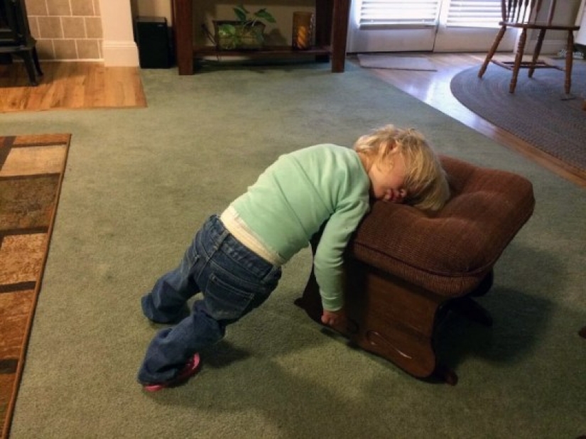 Children who can fall asleep absolutely anywhere