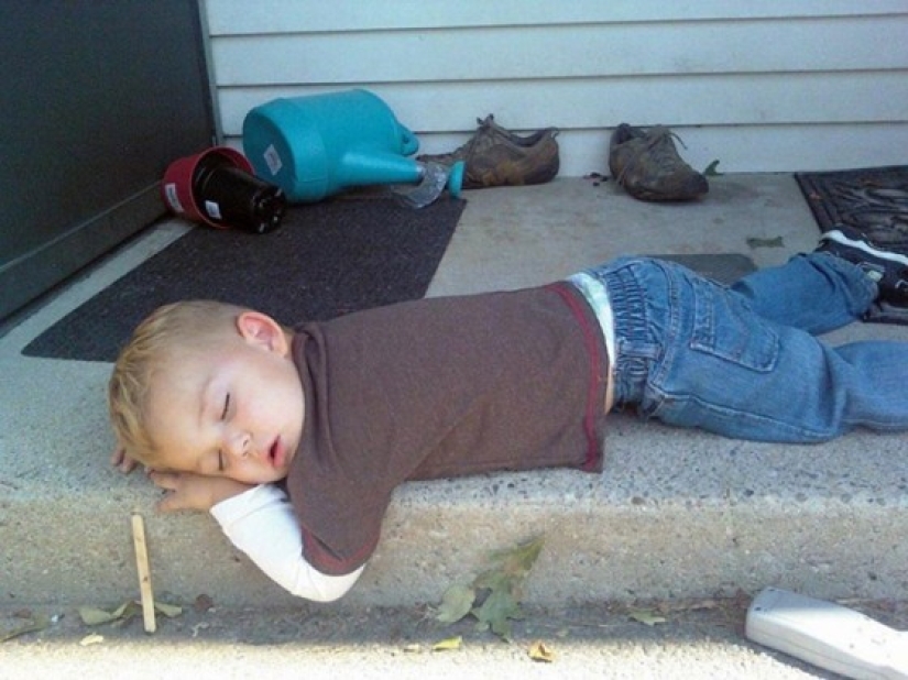 Children who can fall asleep absolutely anywhere