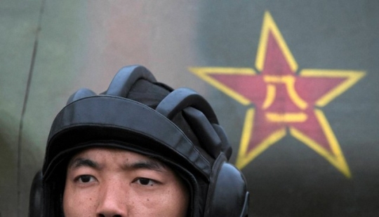 Chinese army in action