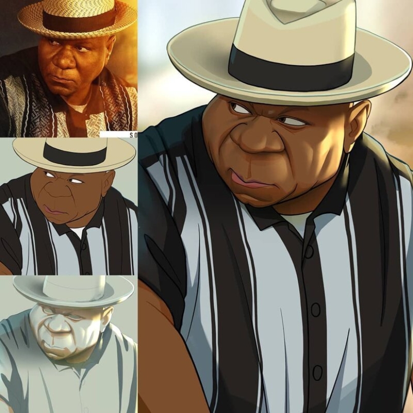 Chinese artist Xi Ding portrays celebrities in characteristic cartoons