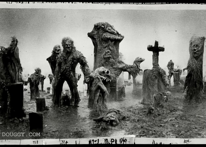 Chthon and darkness in the paintings of Lovecraftian Douggy Pledger