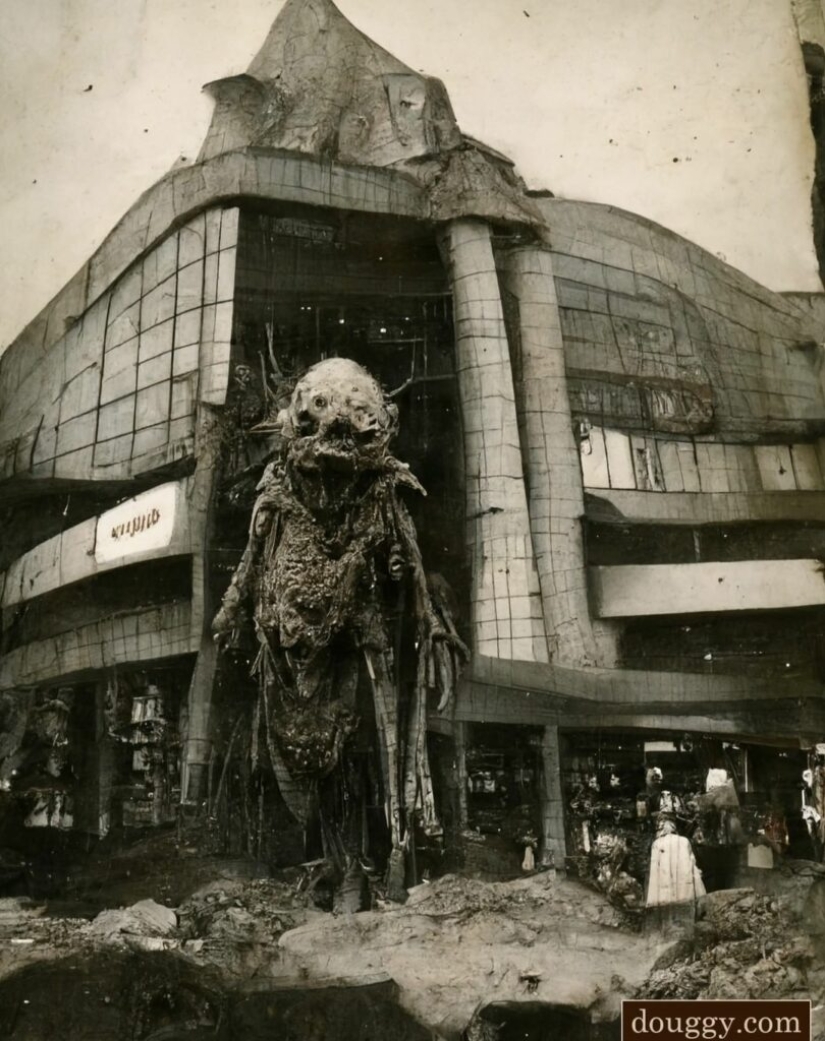 Chthon y la oscuridad en las pinturas de la lovecraftiana Douggy Pledger