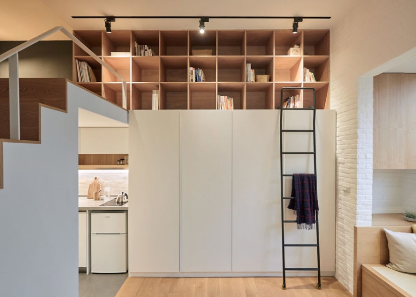 Cómo aprovechar al máximo un mínimo de espacio: un apartamento totalmente funcional en Taiwán con una superficie de solo 22 metros cuadrados