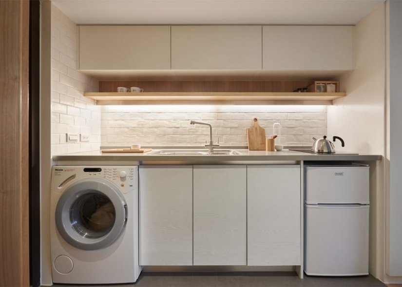 Cómo aprovechar al máximo un mínimo de espacio: un apartamento totalmente funcional en Taiwán con una superficie de solo 22 metros cuadrados
