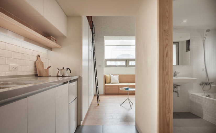 Cómo aprovechar al máximo un mínimo de espacio: un apartamento totalmente funcional en Taiwán con una superficie de solo 22 metros cuadrados