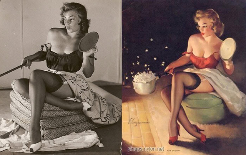 Cómo se veían realmente las chicas que posaron para los carteles pin-up más famosos
