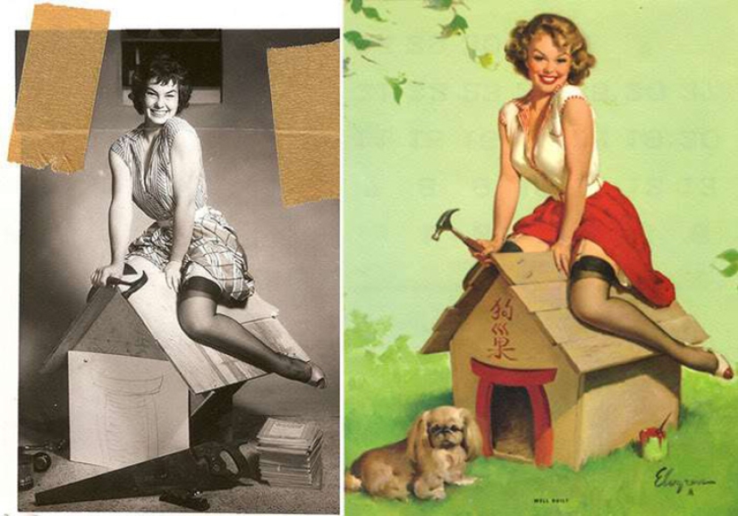 Cómo se veían realmente las chicas que posaron para los carteles pin-up más famosos