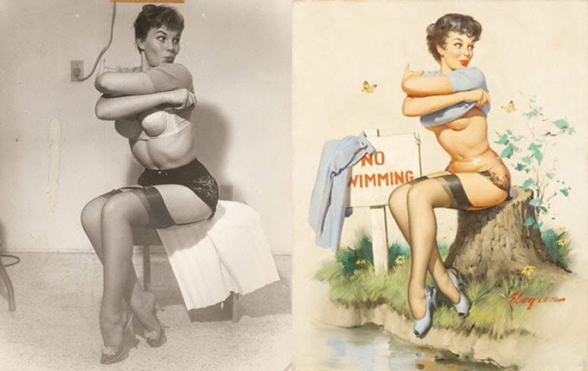 Cómo se veían realmente las chicas que posaron para los carteles pin-up más famosos