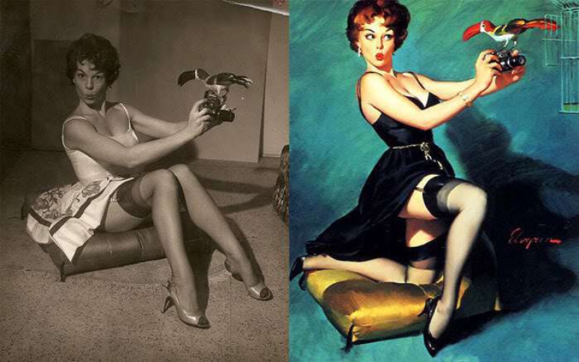 Cómo se veían realmente las chicas que posaron para los carteles pin-up más famosos