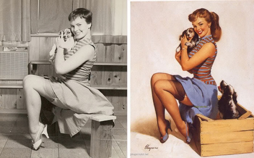 Cómo se veían realmente las chicas que posaron para los carteles pin-up más famosos