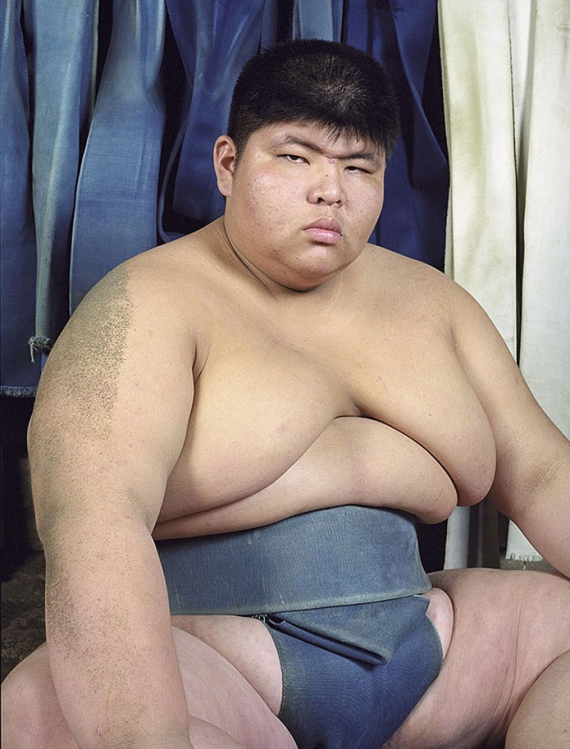 Cómo se ven los luchadores de sumo en la infancia y la juventud