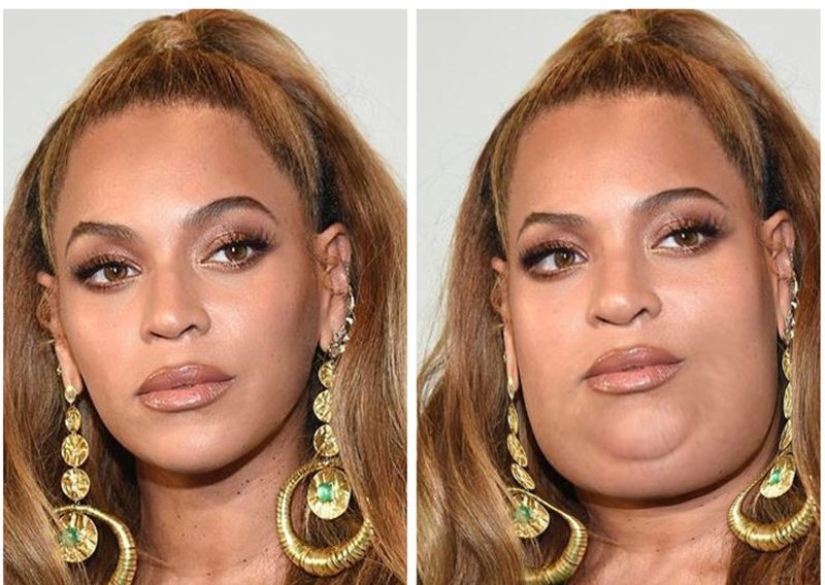 Cómo se verían Kardashian, Buzova y otras 19 estrellas con un segundo mentón