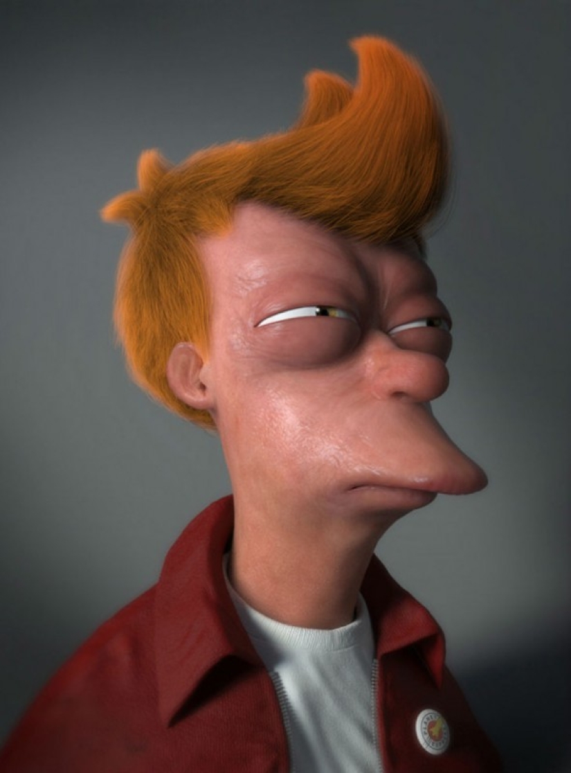 Cómo se verían los personajes de dibujos animados en la vida real Cómo se verían los personajes de dibujos animados en la vida real