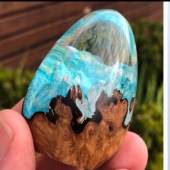 Colorful dragon eggs made of resin and wood by Australian artist Ben Works Colorful dragon eggs made of resin and wood by Australian artist Ben Works