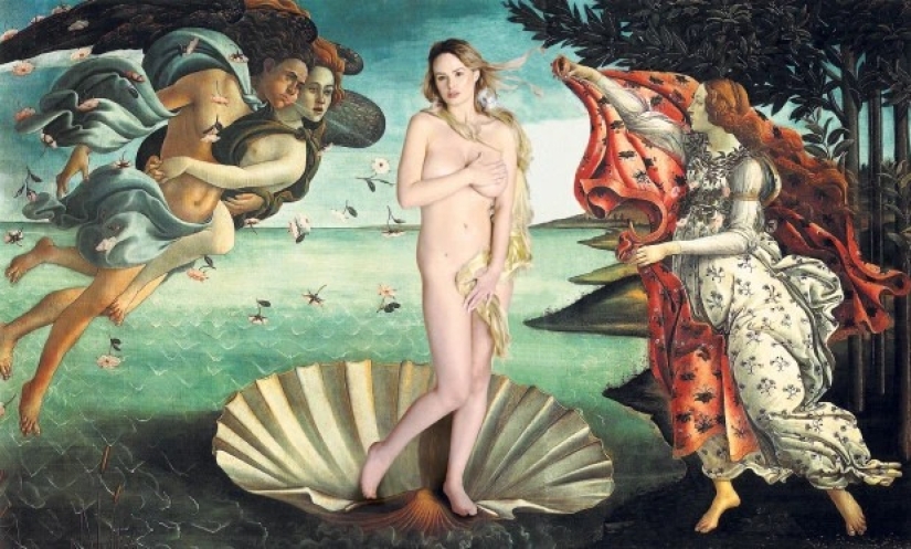Como en la imagen: modelos recreados lienzos desnudos clásicos