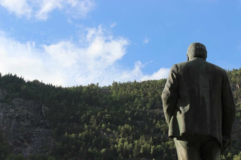 Como residentes de noruega ciudad volvió el sol
