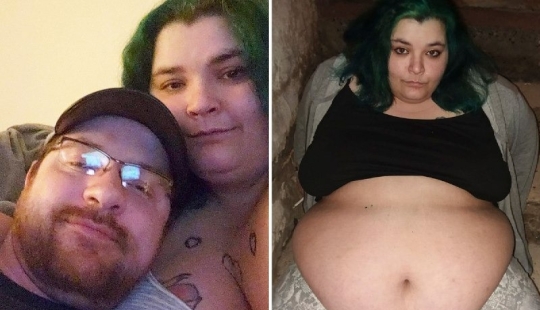 Complete idyll: the guy fattens his bride so that she gets better to 267 kg for the wedding