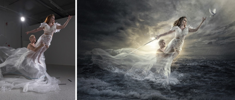 Con Photoshop, todo es posible: el retocador convierte imágenes ordinarias en mundos fantásticos