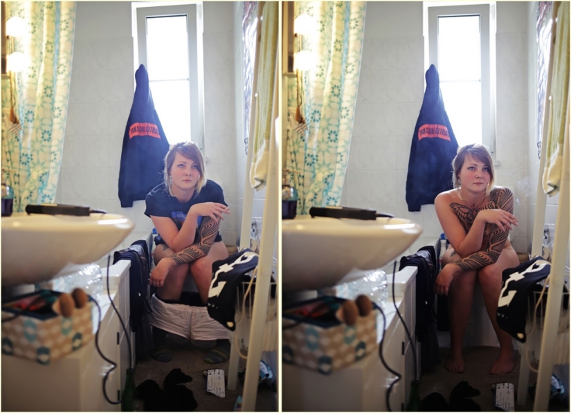 Con ropa y sin ropa: un fotógrafo de Alemania desviste a las modelos en su entorno habitual Con ropa y sin ropa: un fotógrafo de Alemania desviste a las modelos en su entorno habitual