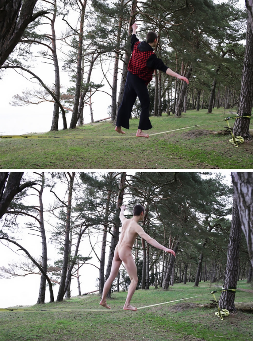 Con ropa y sin ropa: un fotógrafo de Alemania desviste a las modelos en su entorno habitual Con ropa y sin ropa: un fotógrafo de Alemania desviste a las modelos en su entorno habitual