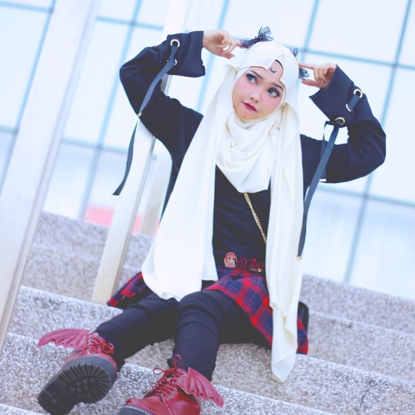 Cosplay without removing the hijab: Miisa from Malaysia blows up social networks