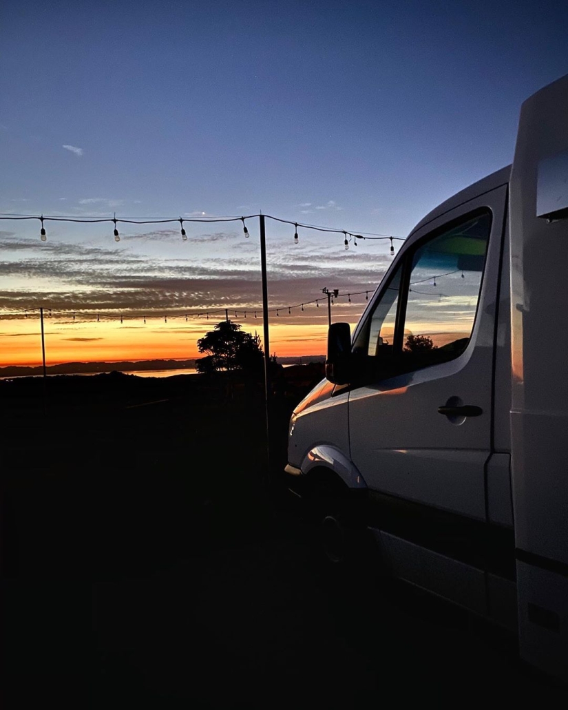 Couple turned an old ambulance into a chic home on wheels