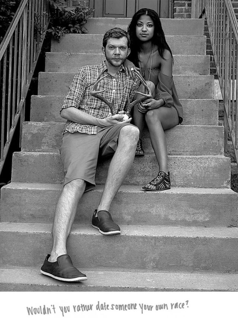 Couples who are in interracial marriages, and evil statements addressed to them