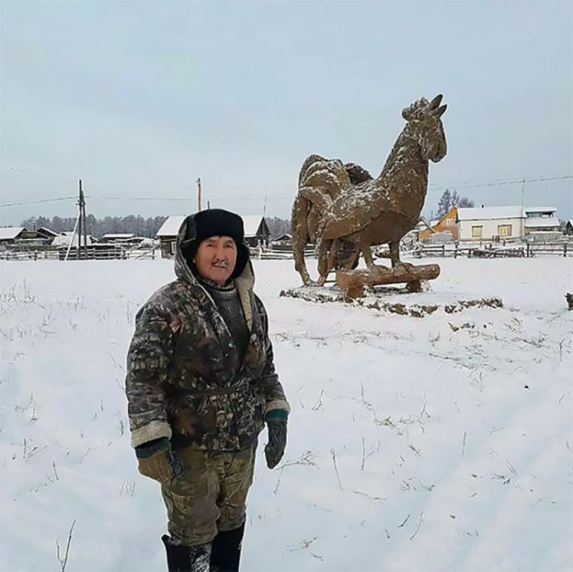 Cuando el arte huele: artesano yakut esculpe esculturas a partir de estiércol Cuando el arte huele: artesano yakut esculpe esculturas a partir de estiércol