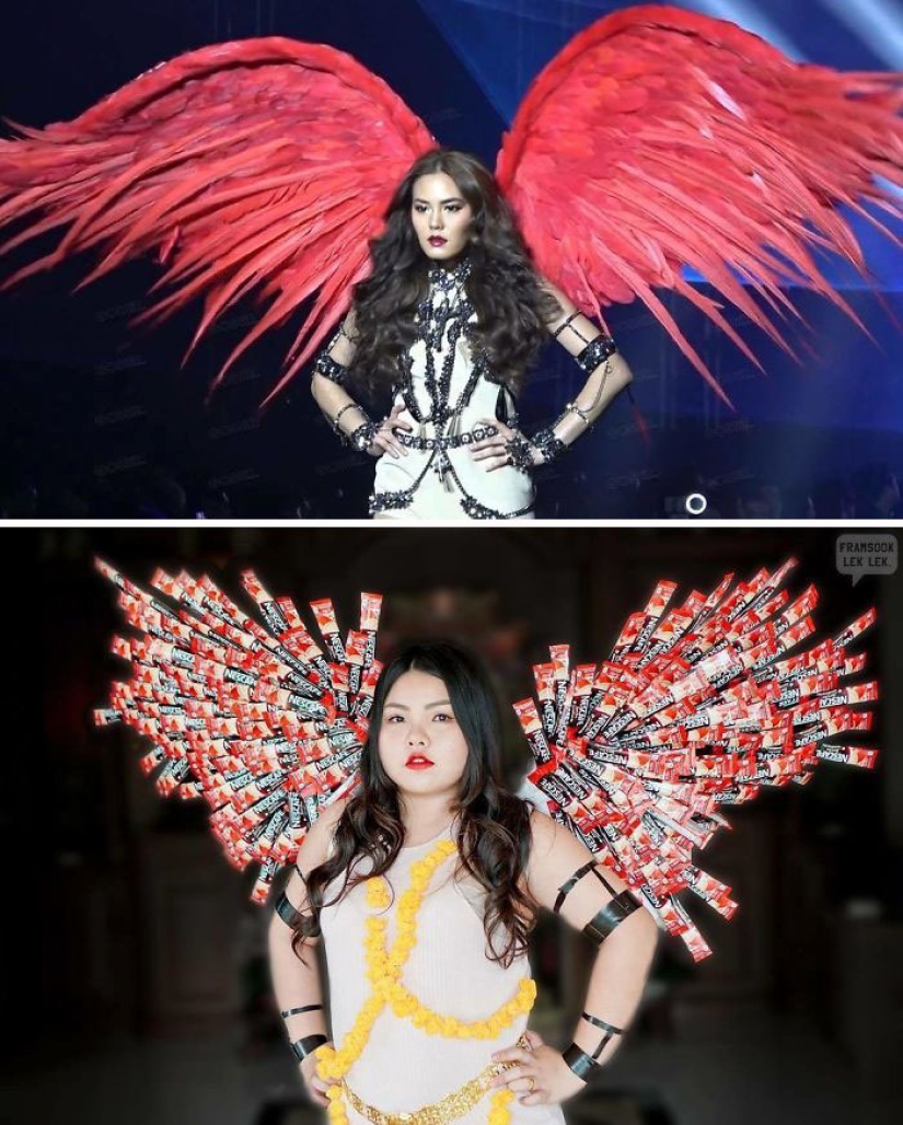 Cuando se puede comer un disfraz aburrido: Taika recrea atuendos de estrellas a partir de productos