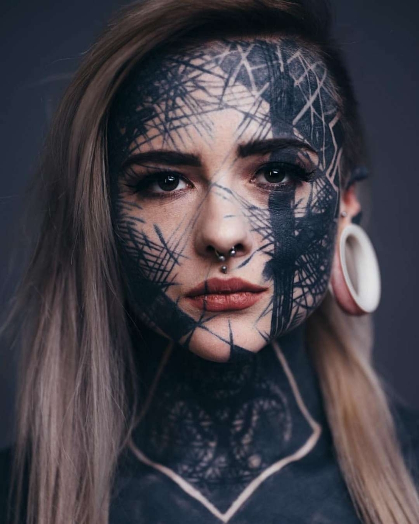 Daddy's daughter: the girl wanted to be like her tattooed father, but overdid it