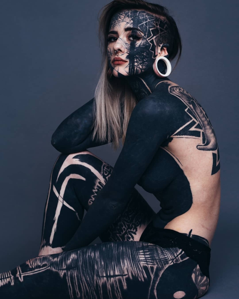 Daddy's daughter: the girl wanted to be like her tattooed father, but overdid it