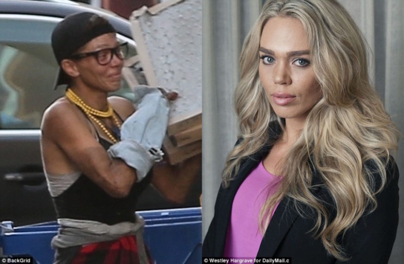 "De príncipes en el barro": la ex esposa de una estrella de Hollywood, una hermosa modelo se convirtió en una mujer sin hogar