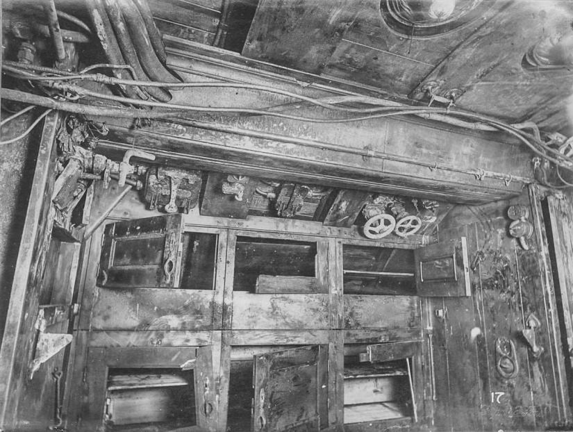 Dentro de un submarino alemán de la Primera Guerra Mundial