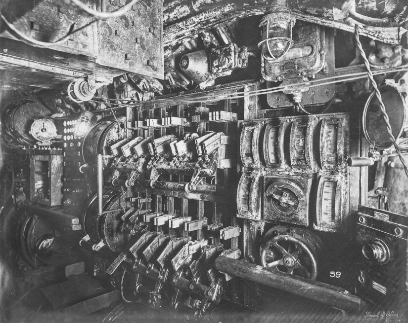 Dentro de un submarino alemán de la Primera Guerra Mundial