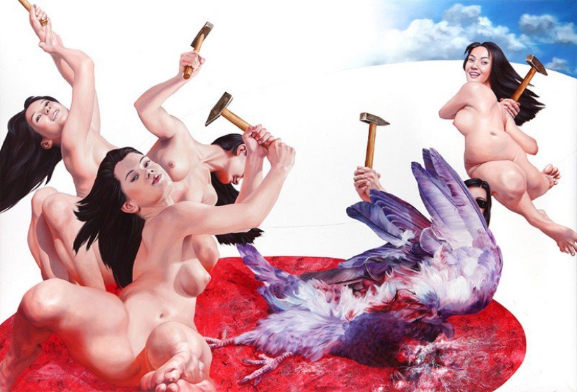 Desnudo y absurdo: ilustraciones del artista vietnamita Nguyen Xuanhui