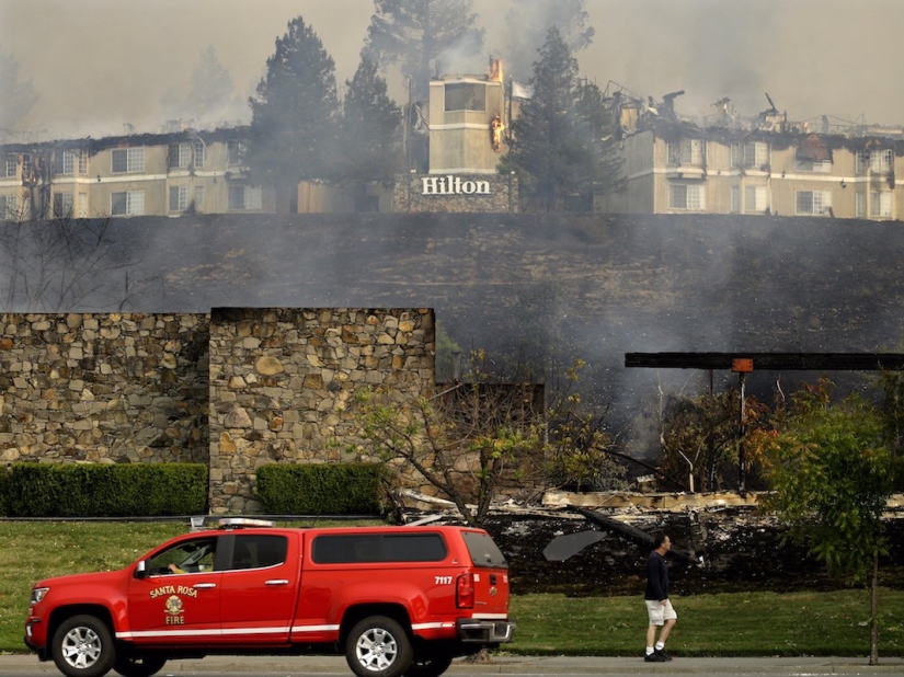 Devastation, ash and smoke: apocalyptic photos of California before and after wildfires