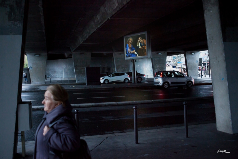 "Dios, ¿quién robó mi anuncio?": El francés reemplazó los carteles callejeros con pinturas clásicas