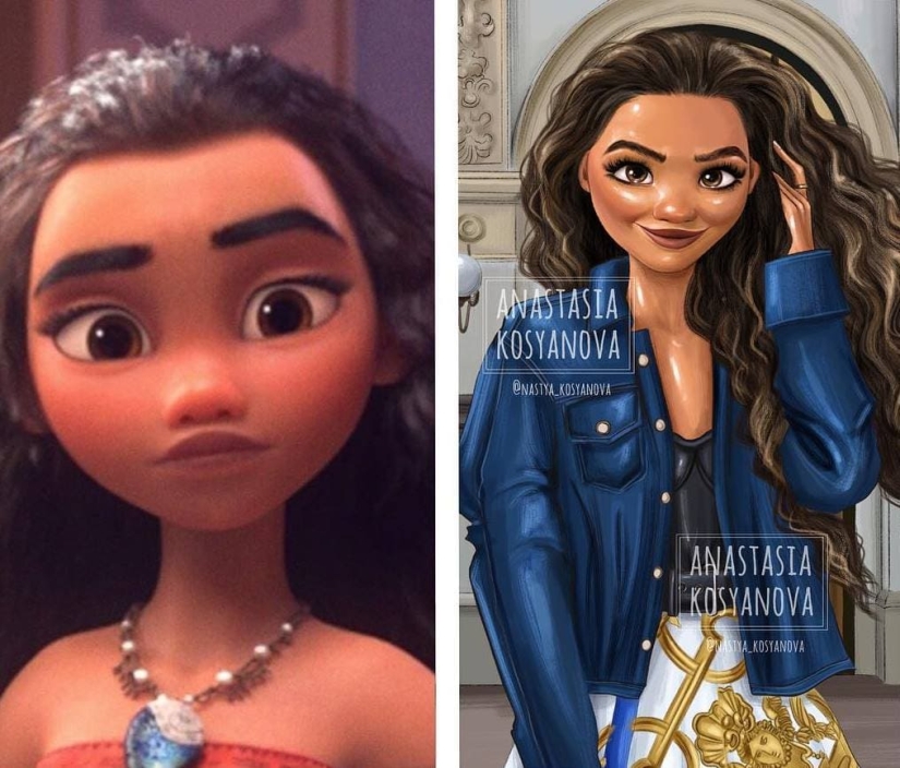 Disney princesses dressed in a modern way Disney princesses dressed in a modern way