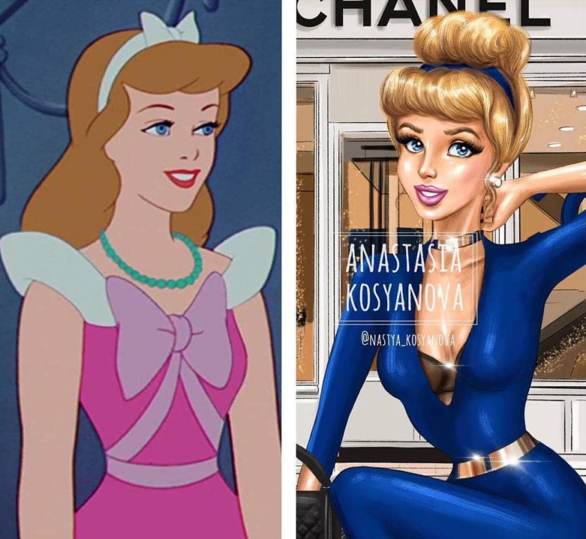 Disney princesses dressed in a modern way Disney princesses dressed in a modern way