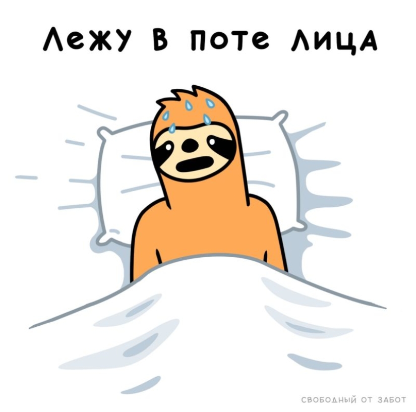 Do you recognize yourself? The author of the meme about the orange sloth continues to delight with his works about mother laziness